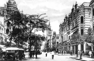 Avenida Rio Branco, Rio de Janeiro, Brazilië, ca. 1920s