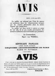 Avise, van Franse politieke posters van de Parijse Commune