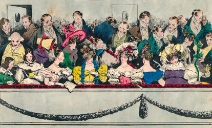 Balkon in het theater, 19e eeuw