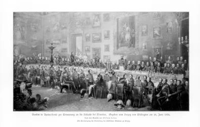 Banket ter herdenking van de overwinning bij Waterloo, 1836 1900