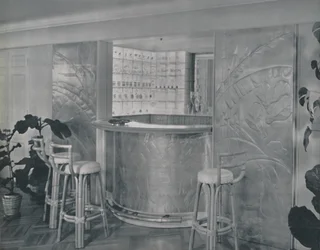 Bar in het huis van de heer en mevrouw Miles Gray, 1942