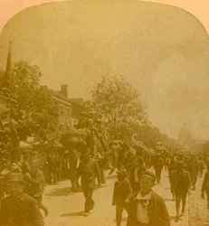 Barnums Parade, Penn. Ave. Washington D.C., eind 19e-begin 20e eeuw