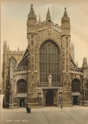 Bath Abbey, West front, c1925