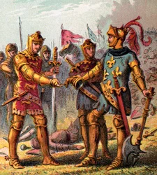 Slag bij Poitiers, 1356, ca. 1850