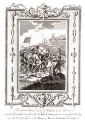 Slag bij Crecy in Frankrijk, 1346