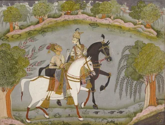 Baz Bahadur en Rupmati, ca. 1720