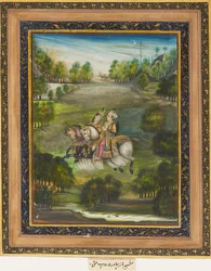 Baz Bahadur en Rupmati, c1820