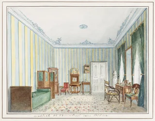 Slaapkamer in een Landelijke Dacha