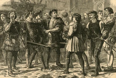 Begin van de rel in Cheapside, 1897