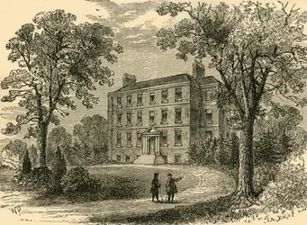 Belsize House in 1800, c1876