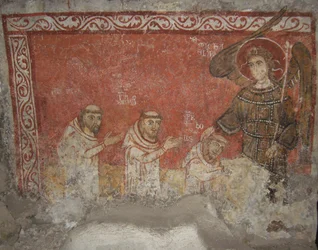 Bernard de Pelgrim en zijn volgelingen, gezegend door Sint Michaël de Aartsengel, ca 950