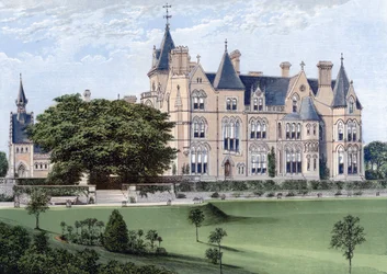 Bestwood Lodge, Nottinghamshire, eind 19e eeuw