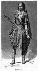 Bhil vrouw, 1886