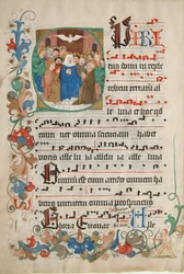 Bifolium uit een Graduale, Duits, laat 15e eeuw