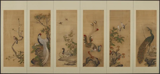 Vogels en bloemen, Edo-periode, 18e eeuw