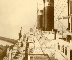 Bootdek van de Leviathan, ca. 1930