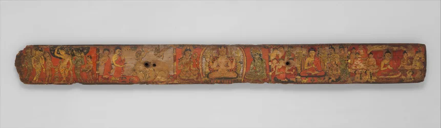 Boekomslag van een manuscript van de Ashtasahasrika Prajnaparamita Sutra, 10e-11e eeuw
