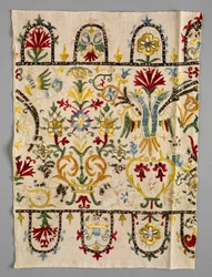 Randstrook van een Rok, 1600s - 1700s