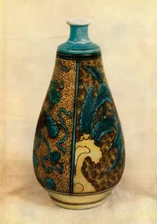 Fles - Japanse Kutani, eind 17e eeuw, 1945