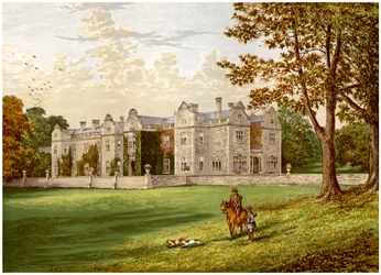 Brantingham Thorpe, Yorkshire, huis van de familie Sykes, ca. 1880
