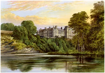 Brechin Castle, Brechin, Angus, Schotland, huis van de Graaf van Dalhousie, c1880