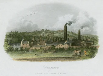 British Iron Companys Works bij Corngraves, nabij Halesowen, West Midlands, ca. 1835