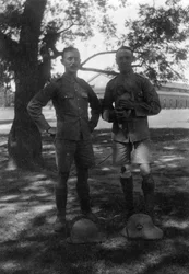 Britse soldaten, Muttra, India, 1917