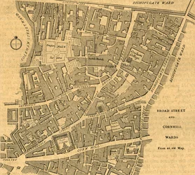 Broad Street en Cornhill Wards, 1897