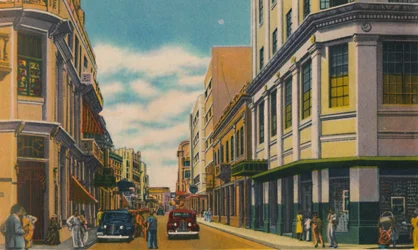Zakelijke straat, Barranquilla, ca. 1940s