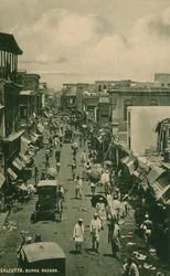 Calcutta. Burra Bazaar, 1910