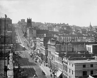 California Street, San Francisco, Californië, VS, ca. 1900