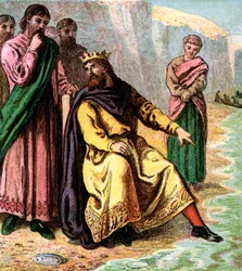 Canute en zijn hovelingen