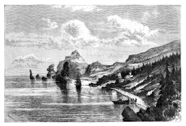 Kaap la Jonquiere, Sachalin, Rusland, 1895