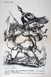 Karikatuur van Wilhelm I van Pruisen, Frans-Duitse oorlog