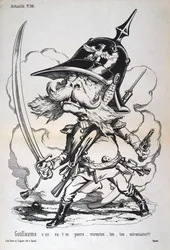 Karikatuur van Wilhelm I van Pruisen, Frans-Duitse oorlog