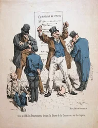 Karikatuur van de eigenaars, Parijse Commune