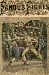 Carney sloeg met al zijn kracht op zijn kaak, 1880s laat 19e of begin 20e eeuw