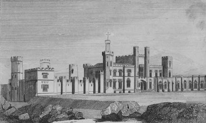 Kasteel Freke, de zetel van John Evans Freke, Lord Carbery, ca. 1820