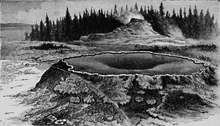 Castle Geyser en Fire Basin
