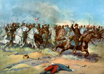 Cavaleriecharge door Amerikaanse reguliere troepen, Spaans-Amerikaanse Oorlog