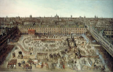 Viering van het huwelijkscontract tussen Lodewijk XIII en Anna van Oostenrijk, 1612