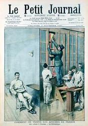 Cel en bibliotheek in de gevangenis van Fresnes