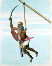 Ceremonie ter ere van Mariatale, godin van de pokken, Negapattam, India