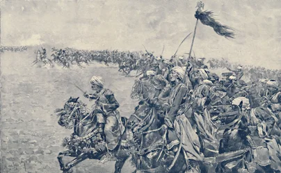 Aanval van de Mamelukken bij de Slag bij Austerlitz, 1896