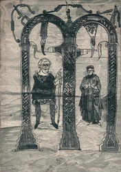 Karel de Grote en zijn vrouw, naar het oudste portret