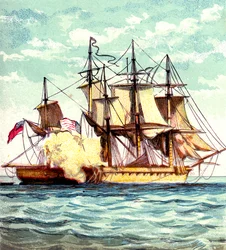 Chesapeake en Shannon, 1812 c1850s