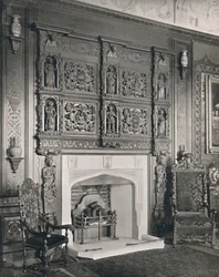 Schouw in de King William Drawing Room, Castle Ashby, 1927