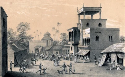 Chittapore weg, Calcutta, 1847