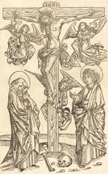 Christus aan het Kruis met Engelen