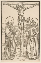 Christus aan het kruis met de Maagd en Sint Jan